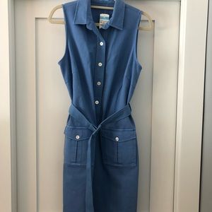 J. McLaughlin Sun City Slvless Button Front Dress